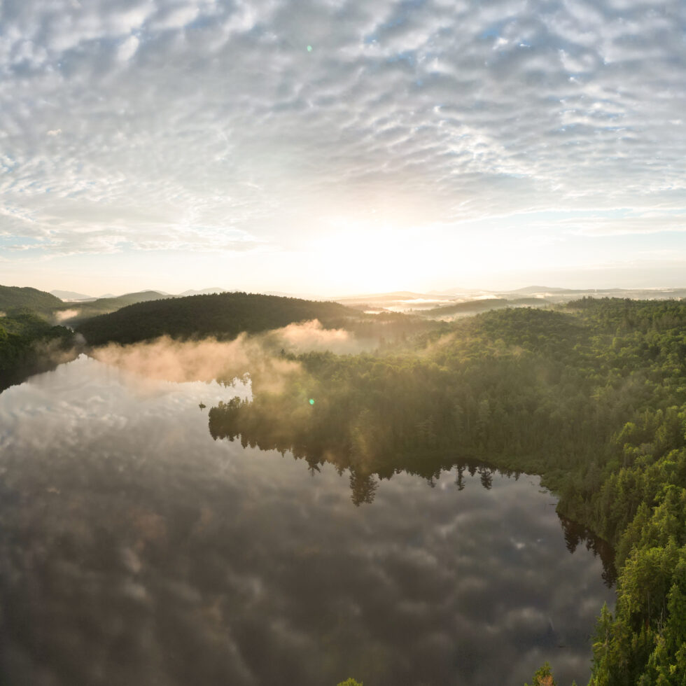 Landscape view at dawn