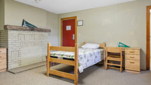 Lambert bedroom with fireplace