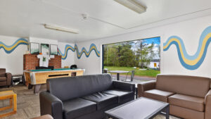 Lakeside common area