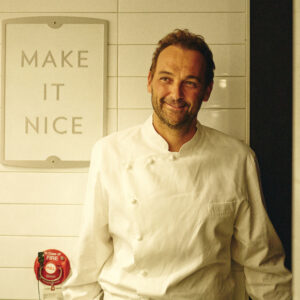 A man in a chef coat