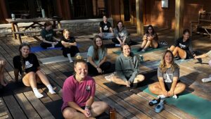 yoga on the VIC deck